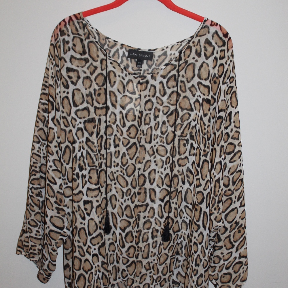 Women’s Lane Bryant Cheetah Print Blouse